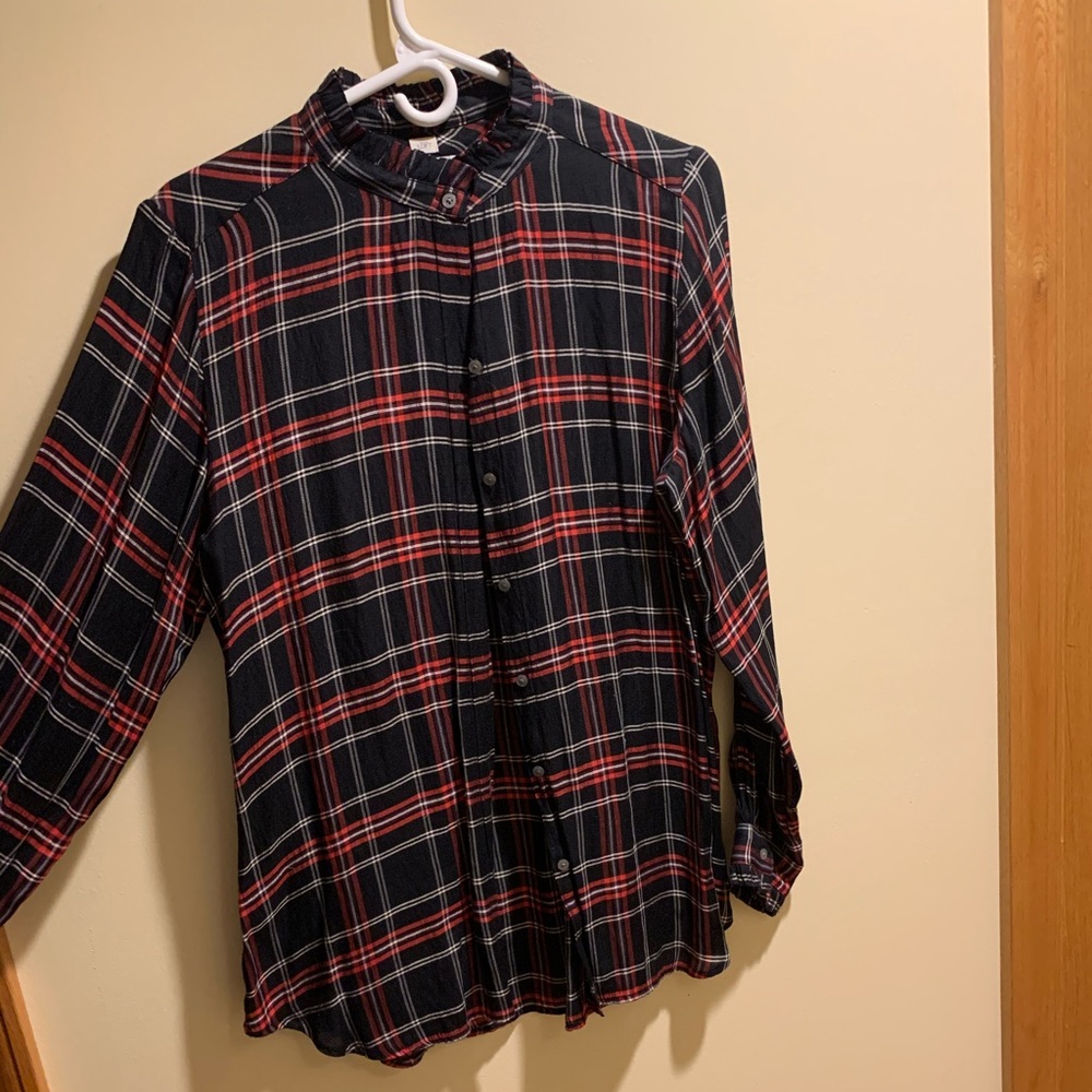 plaid blouse from loft